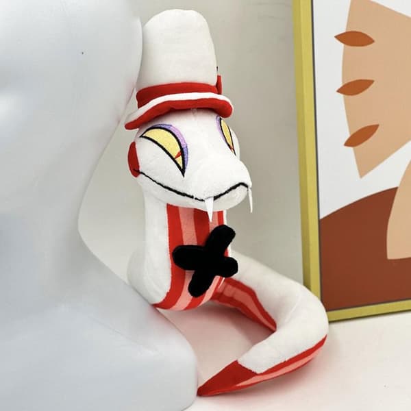 Hazbin Hotel Lucifer Orm Plysch, Vit Orm Plyschleksak