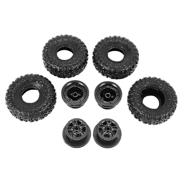 4 kpl RC-auton renkaat vanteineen, yhteensopivat Mn D90 D91 RC-auton kanssa