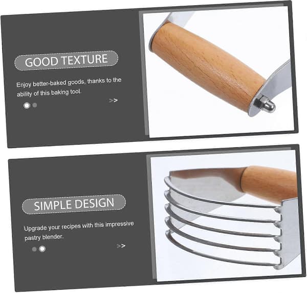 Deigkutter og deigskrape i rustfritt stål for enkel baking og luftige bakverk