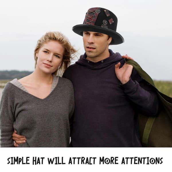Gotisk hat Steampunk hat til at bære 2 stk. Vintage festartikler