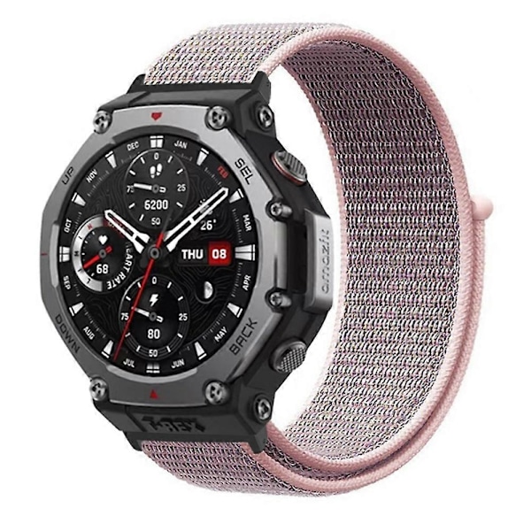 Til Huami Amazfit T-Rex 3 Nylon Urrem Loop Håndledsrem med Konnektor Style A