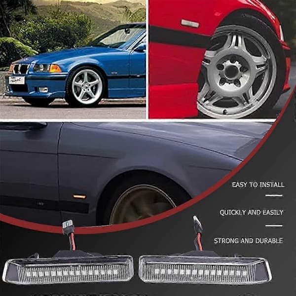Dynamisk LED-sidemarkeringslysindikator til 3-serie E36 og X5 E53 Kompatibel med visse mærker