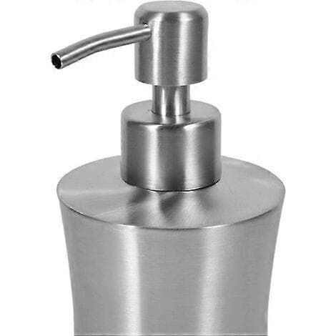 Utrolig sæbedispenser med børstet stål til køkken og badeværelse (Størrelse: 400 ml)