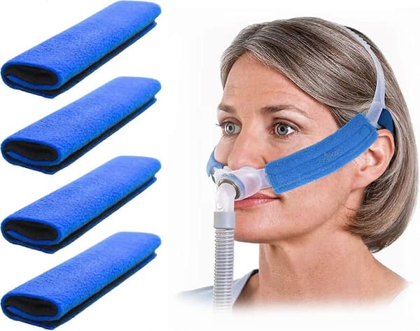 4-pakning CPAP-stroppdeksler, CPAP-komfortputer, CPAP-ansiktsputer, CPAP-putetrekk