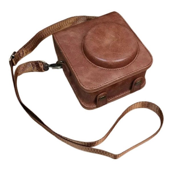 Type C Fujifilm Instax Mini 12 PU-nahkainen kameralaukku suojakannella ja olkahihnalla Style B