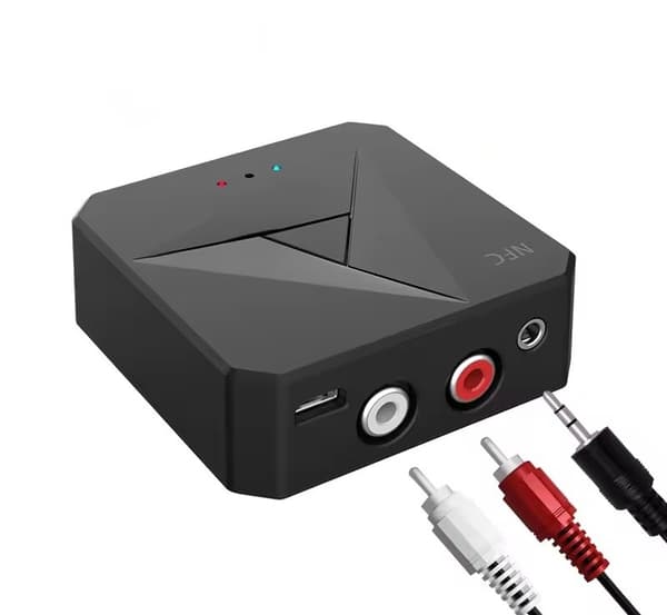 Bluetooth RCA/AUX-sovitin – NFC-anturi