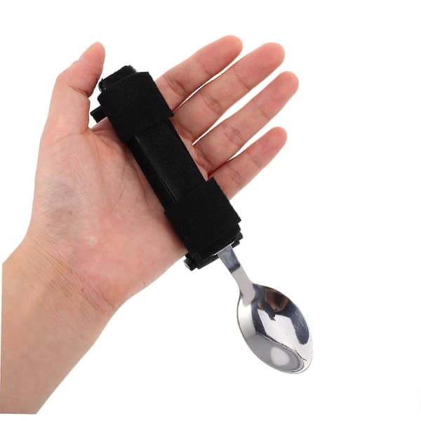Adaptiv spiseske i rustfrit stål med ergonomisk greb til ældre og handicappede