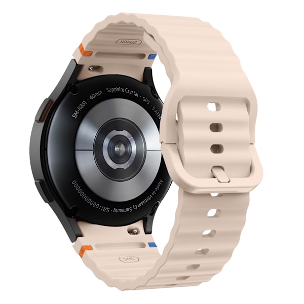 SimpleThings Sport Silikonarmband utan mellanrum för Samsung Galaxy Watch 7/6/5/4 Pink Watch7/FE/6/5/5Pro/4