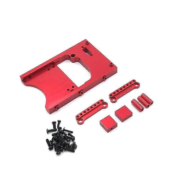 Metall Servo Fastsättning Kompatibel Med Wpl C24 C14 B16 1/16 Rc Bil Mn D90, Röd
