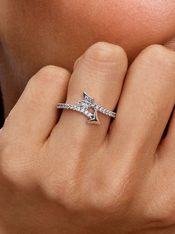 Pandora - Sparkling Arrow Ring - Sterling Silver Circumference: 58mm