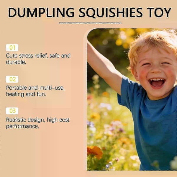 Jätteglittrande Dumpling Squishies Leksak Stressboll Kläm Sensorisk Fidgetleksak för Stresslindring pc