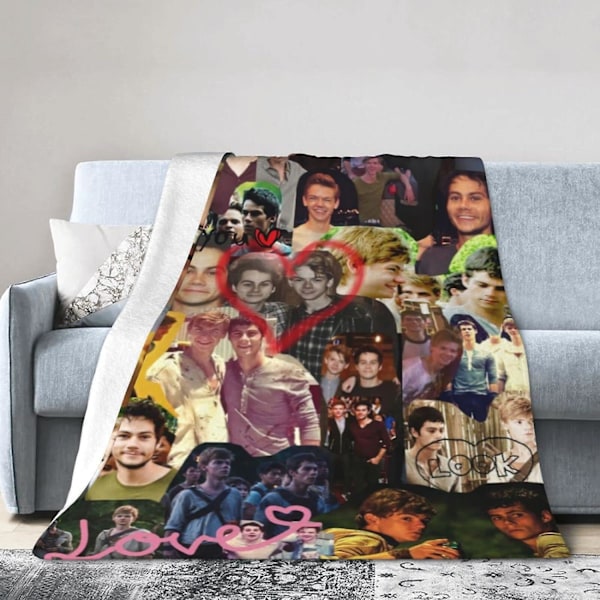 WO1135 Kastetæppe Hyggeligt Let Varmt Ultrablødt Micro Fleece Tæppe Thomas Newt Sangster Sofatæppe til Sofa Seng Camping Rejse Picnic Udendørs 80x60in 200x150cm