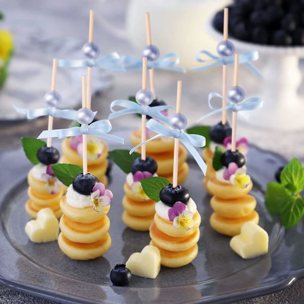 200 st cocktailpinnar, fina cocktailtandpetare för aptitretare, bambuscocktailspett för aptitretare bröllopsfest tandpetare (4,7 tum)