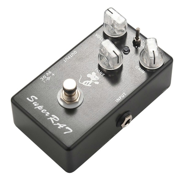 Super Rat Gitarreffekt Pedal Tre Modus Effekter Klassisk Rat Distortion Boost Preamp - 3 I 1 Pedal