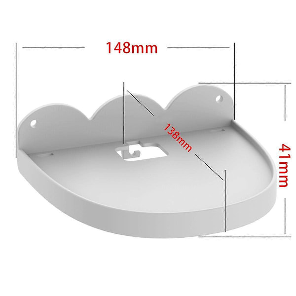 Audio Support Bluetooth Højttalerholder Lydboksstativ Forebygger Fald for Hvid