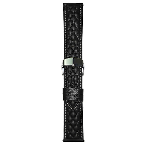Armband i äkta läder med rombstruktur för Huawei Watch GT 5 Pro 46 mm/GT 5 46 mm 22 mm Style B