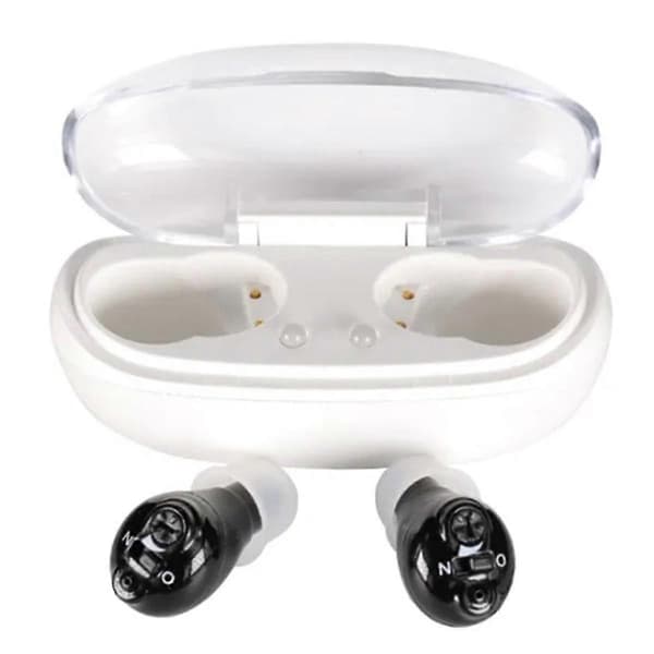 Rechargeable Hearing Aid Mini Inner Ear Deaf Amplifier compatible with Elderly Intelligent Noise Reduction