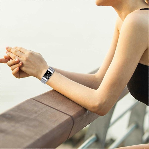 Milanese Armband för Fitbit Charge 2 i Rostfritt Stål