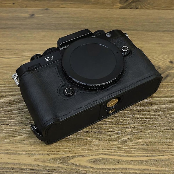 Typ C För Nikon ZF PU Läder Kameraväska Batteriöppning Anti-fall Skyddande Fodral Style D