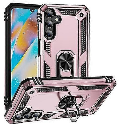 Støtsikkert TPU + PC-deksel til Samsung Galaxy A15 (Rosegull)