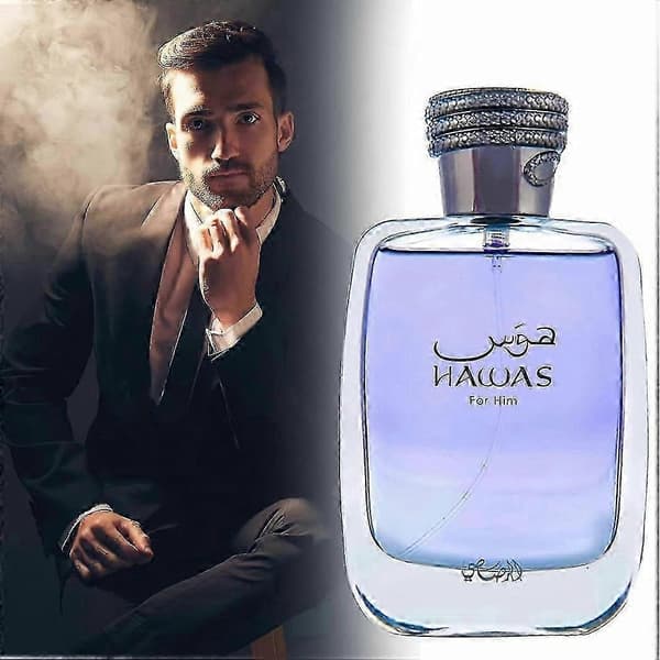 HAWAS FÖR HONOM Eau De Parfum 100ML, Långvarig Pour Homme Spray