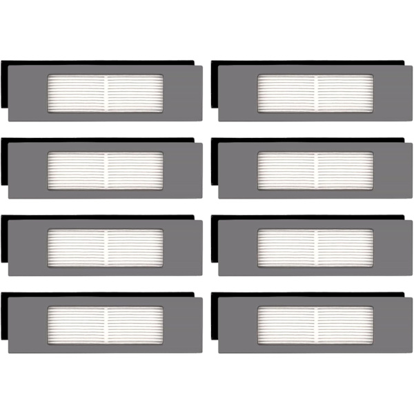 (8 kpl) HEPA-suodatin Ecovacs DEEBOT OZMO 920 950 T8 AIVI Max T9 T5 N5 N7 N8+ N8 Pro Plus DX55 -robotti-imurille, robotti-imurin suodatinpaketti