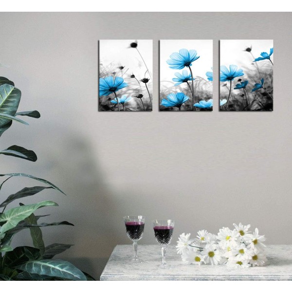Abstrakt bladguld väggkonst Modern kanvasbilder Minimalism Samtida abstrakt växtkonstverk för sovrumsbadrum（30x40cm）