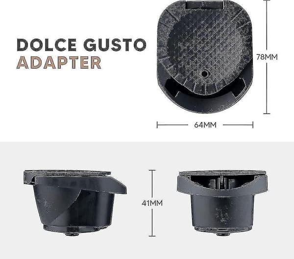 Capsule Adapter Compatible with Nespresso Dolce Gusto, Coffee Capsule Converter, Integrated Flip-Up Accessory for Coffee Machines