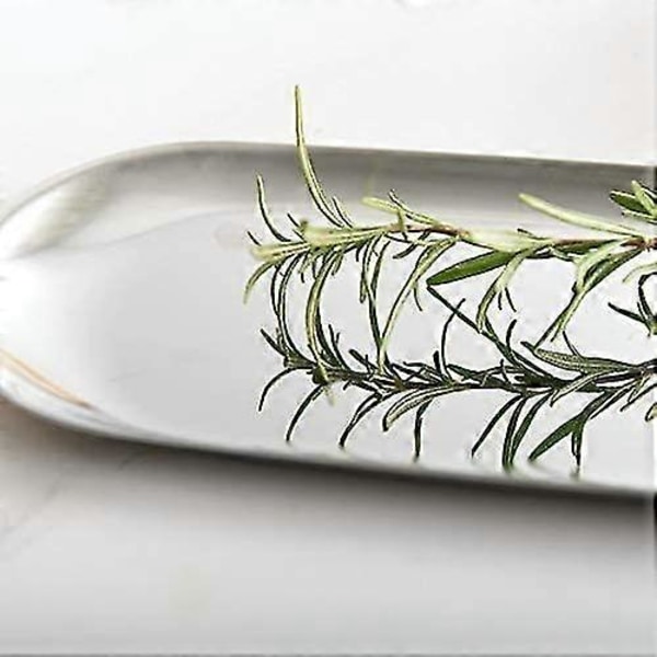 Sett med 2 ovale brett i sølvfarget rustfritt stål for Heilwiy oppbevaring av servietter, te og frukt
