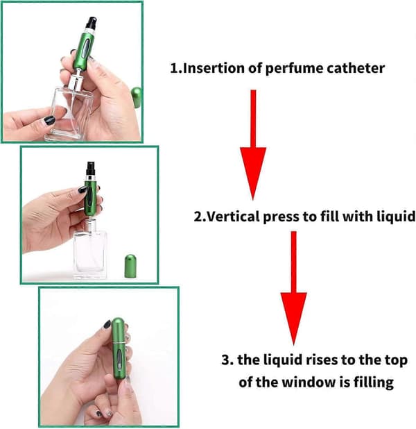 13 delar - Reseflaskor - 5 ml - Aluminiumlegering - Färg - Påfyllningsbara - Parfymflaskor - Sprayflaskor - Parfymatomizer - Kosmetikflaska - Återanvändbar