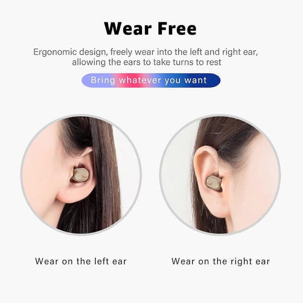 2025 Siste Modell Enkel Bluetooth Trådløs Ørepropp, Mini Usynlig In-Ear