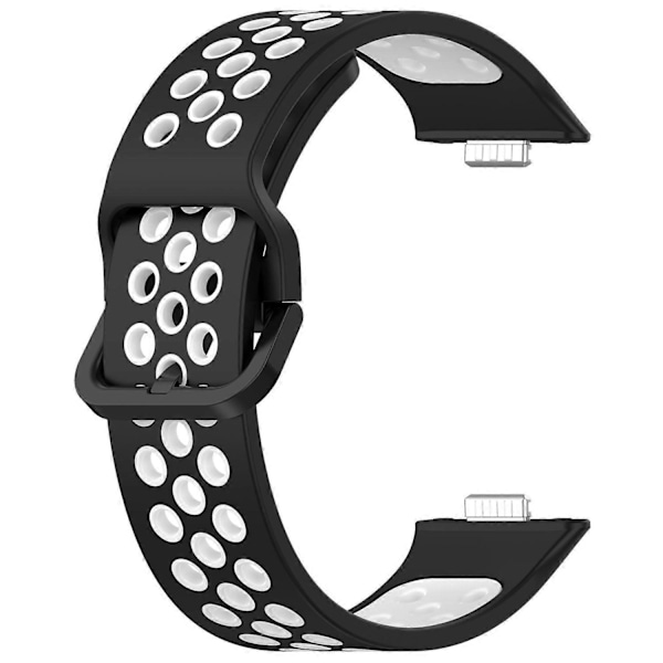 Til Huawei Watch Fit 3 Silikone Urrem Dobbeltfarvet Justerbar Urrem Style A