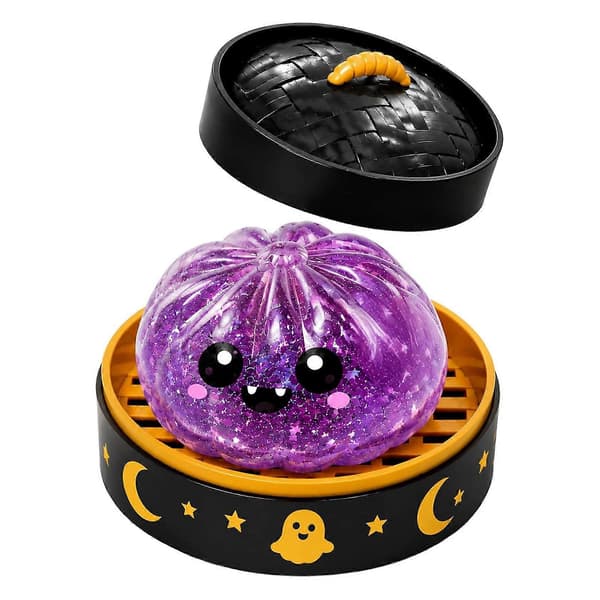 Halloween Spooky Ghost Dumpling, Dumplings Squish med ångkokare Stressbollar Stresslindring Fidget Sensorisk för semester- och födelsedagspresenter E