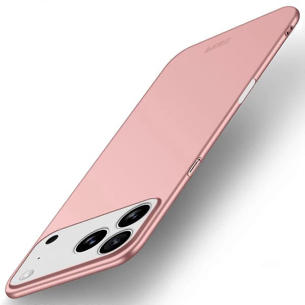 Compatible with iPhone 17 Pro Mobile Case MOFI Shield Matte Series Ultra Slim PC Protective Case (Rose Gold)