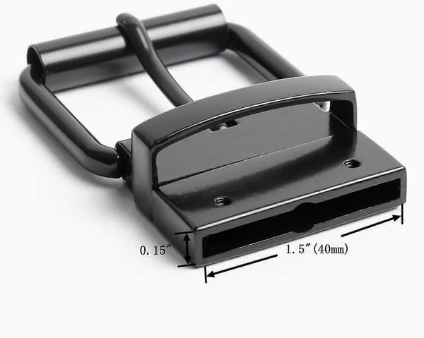 1.  5\" (40 mm) Reversibel Belte Spenne Erstatning Belte Spenne Black