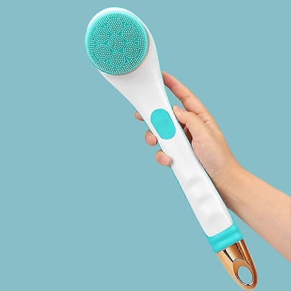 Elektrisk Kroppsborste Duschmassage Exfolierande Skrubb Mjuk Silikon Usb Laddningsbar 2 Hastighets Spin Skrubbborste Grön Kroppsborste (grön) (1st
