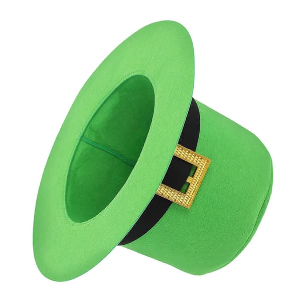 Vikbar irländsk ullfilthatt för dekoration St Patrick's Day Topphatt 1 stycke