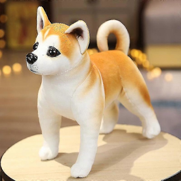 1:a 25cm Simulerings Söt Hund Plysch Leksaker Härlig Husky Akita Rottweiler Djur Hund Dockor Fyllda Mjuka Leksaker för Barn Pojkar Julklapp Korn stad
