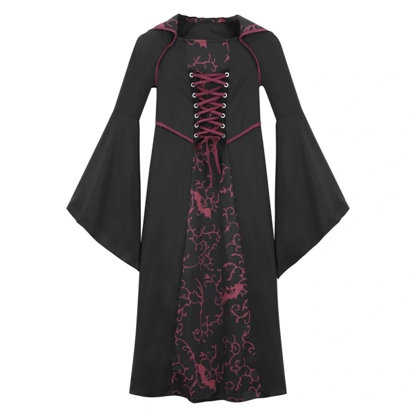 Pigekostume til Halloween - Vampyr Kostume til Piger Wine red 120cm