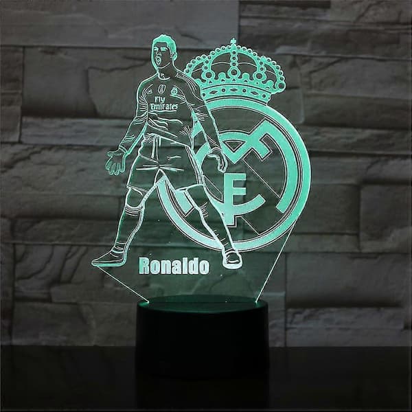 Bordlampe Anime Barnerom Ronaldo 3D LED Nattlampe