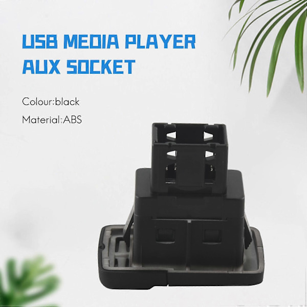 Til Panda Punto Blue og Media Player USB AUX Opladningsport Modul Socket 735547937
