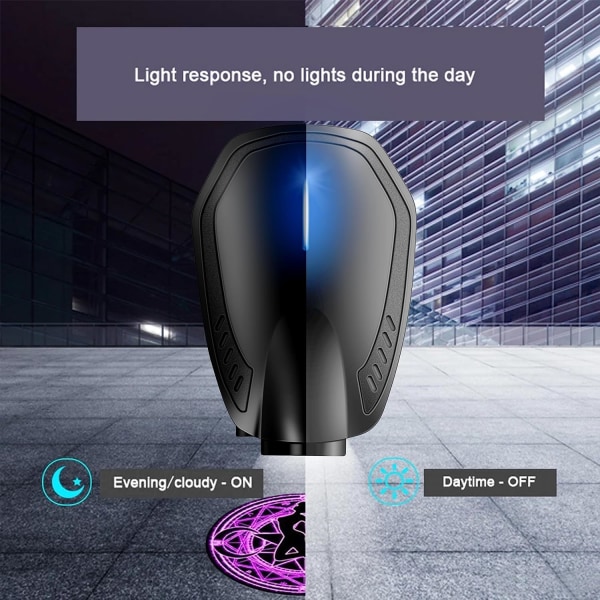 Uppladdningsbar anpassad logotyp LED-projektor Bildörrssteg med tillstånd Välkomstljus Shadow LED-lampor - 2st