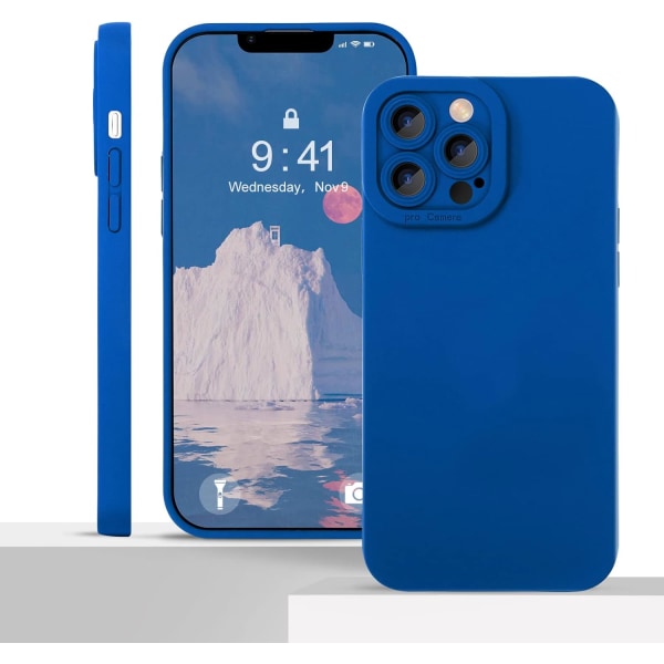 Designad för iPhone 13 Pro Max Case Gelgummi Helkroppsskydd Stötsäkert cover endast för Apple 13 Pro Max, Stötsäkert skyddande (Royal Blue)