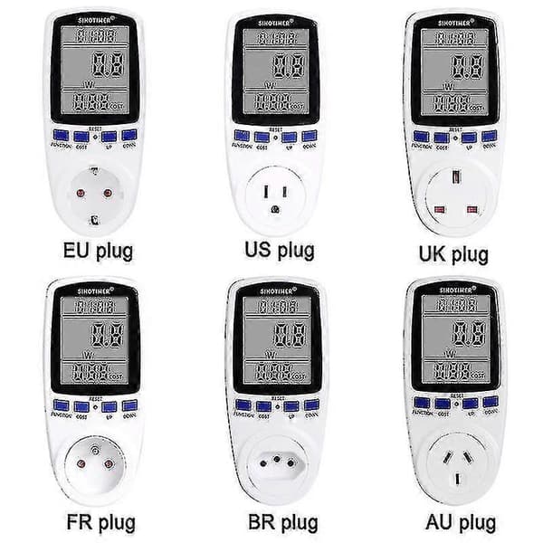 Electricity Meter Energy Meter /EU/AU Plug Energy Consumption Watt Kwh Analyzer Outlet EU Plug
