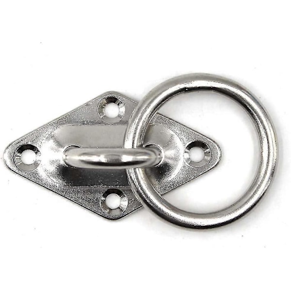 M6 Loftkrog 304 Rustfrit Stål Vægmonteringskrog Til Yoga Swing, Båd Hardware 4 Pakke (skruer Inkluderet)