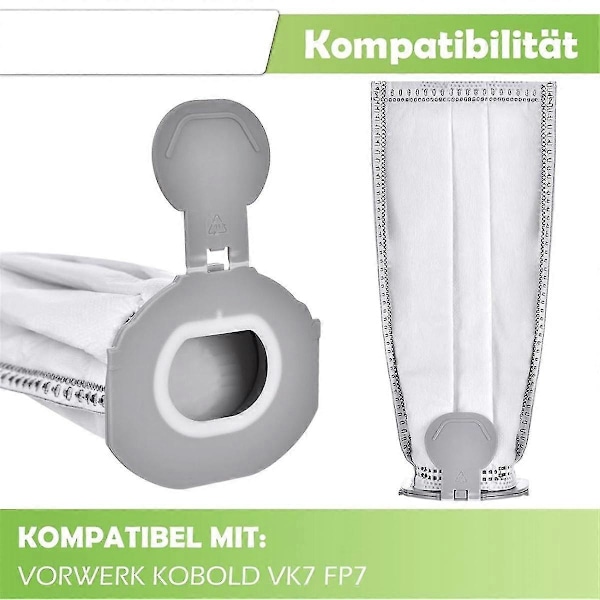 Vk7 Pölynimuripussit Kobold Vk7 Fp7 Premium-suodatinpussin Vaihto Pölynimuripussit Zekai