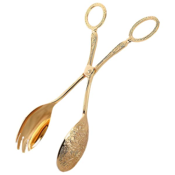 Guldsalatserveringstang 23 cm Elegant europæisk design til buffet- og eventbrug