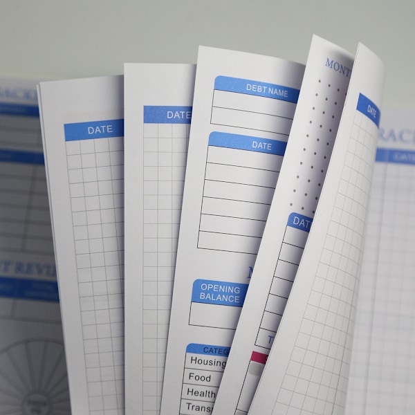 Budsjettplanlegger BUDGET PLANNERS Personlig Familiekonto Plan Budsjettbok Small flower style