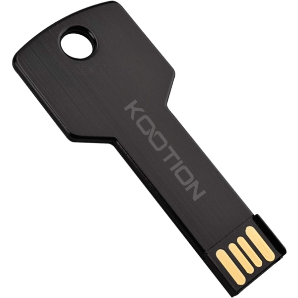 32 GB USB -minne, minnessticka för lagring och backup (svart)