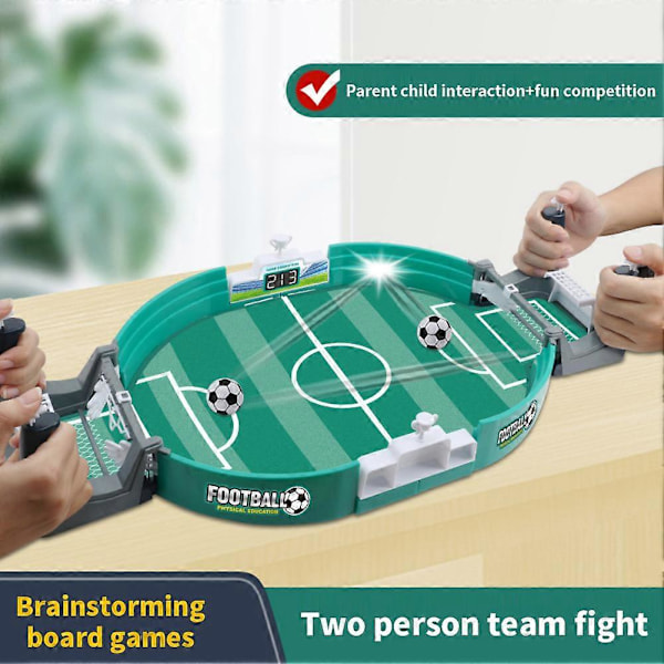 Fotballbord Interaktivt Spill, Innendørs Bordfotball Pinball Sport Brettspill For Familie Voksne Barn Large 2 balls